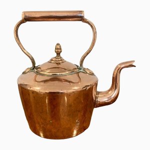 Kleiner antiker George III Wasserkocher aus Kupfer, 1800