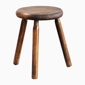 Vintage French Stool in the style of Charlotte Perriand