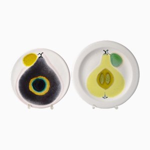 Decorative Plates by Ursula Schneider for Rabiusla, 1960s, Set of 2