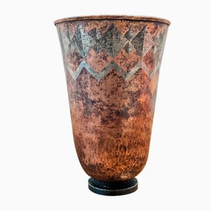 Vase en Cuivre par Claudius Linossier