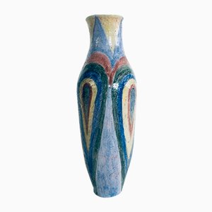 Vaso vintage fatto a mano in ceramica Art Studio, anni '80