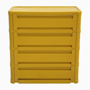 Yellow Chest of Drawers Model 4964 by Olaf Von Bohr for Kartell, 1970s