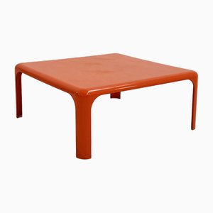 Table Basse Demetrio Orange par Vico Magistretti pour Artemide, 1960s