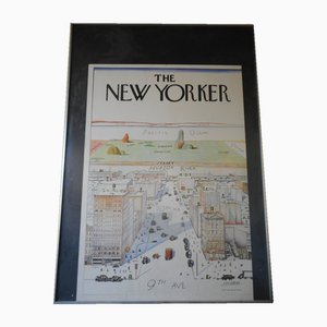New Yorker Poster by Steinberg, 1976