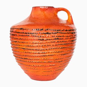 Large Floor Vase in Fat Lava by Carstens Tonnieshof, 1970