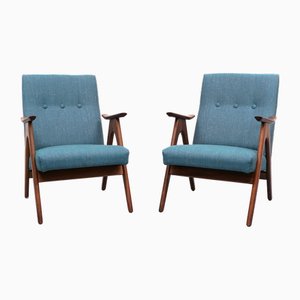 Dutch Lounge Chairs by Louis Van Teeffelen, 1960s, Set of 2