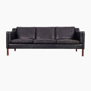 Danish Leather Sofa from Stouby, 1960s