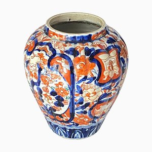 Japanische Mejii Überbackene Imari Porzellanvase, 19. Jh.