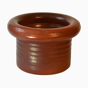 Large Studio Pottery Plant Pot in Deep Red by Piet Knepper for Mobach, 1980s