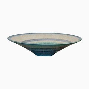 Studio Pottery Fruit Bowl in Blue by Piet Knepper for Mobach, 1990s