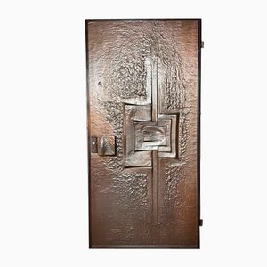 Brutalist Copper Front Door, 1960s-1970s
