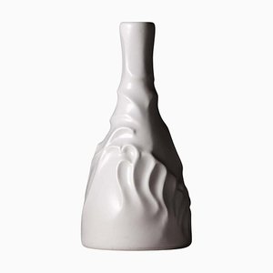 Early 19th Century White Ceramic Family House Bottle Vase by Josep Mª Jujol