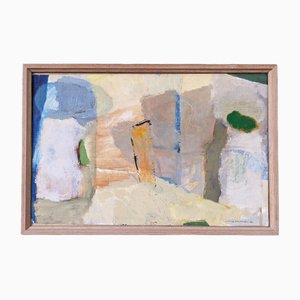 Surface, 1950s, Huile sur Toile, Encadré