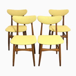 Vintage Italian Dining Chairs, 1960s, Set of 4