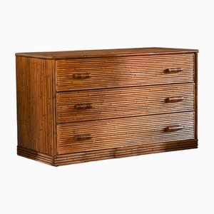Bamboo Chest of Drawers with Leather Ligatures