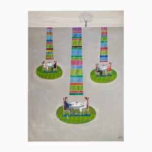 Mikolaj Malesza, Plein-Air, 2022, Acrylique sur Carton