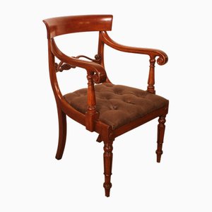 William IV Office Armchair in Mahogany, 1800s