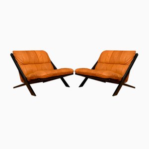 Set of Armchairs by Ueli Berger, de Sede, Switzerland, 1970s