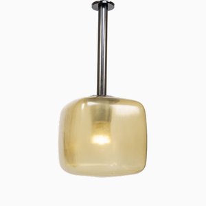 Ceiling Lamps in Glass and Resin from Orrefors, 1983, Set of 4