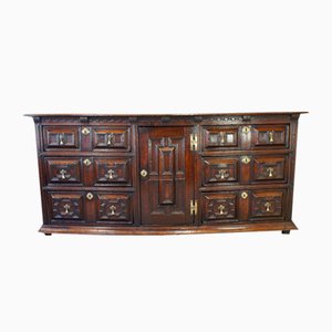 17th Century Oak Cushion Moulded Dresser Base