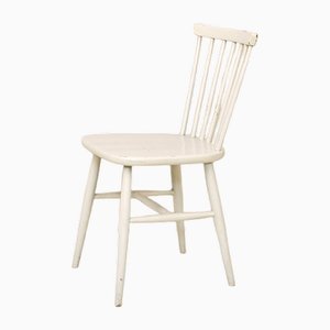 Swedish White Chair, 1960s