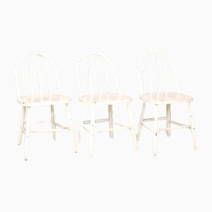 Swedish Wooden Chairs, 1960s, Set of 3