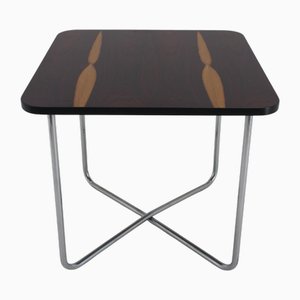 Mesa de comedor Bauhaus tubular de Mücke Melder, Checoslovaquia, años 40