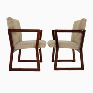 Fauteuils en Hêtre, Tchécoslovaquie, 1960s, Set de 2