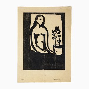 Arturo Martini, Serena, Woodcut Print, 20th Century