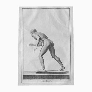 Ferdinando Campana, Ancient Roman Statue, Etching, 18th Century