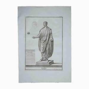 Francesco Cepparoli, Ancient Roman Statue, Etching, 1700s