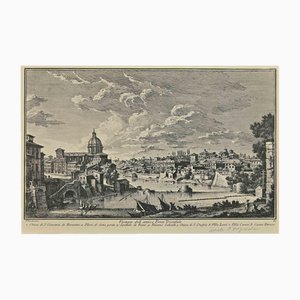After Giuseppe Vasi, Trionfale Bridge, Print, Early 20th Century