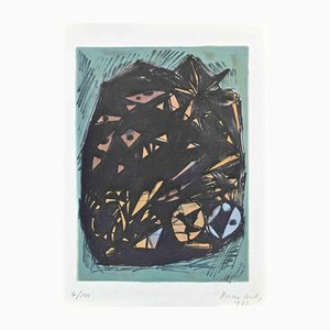 Primo Conti, Abstrakte Komposition, Lithographie, 1973