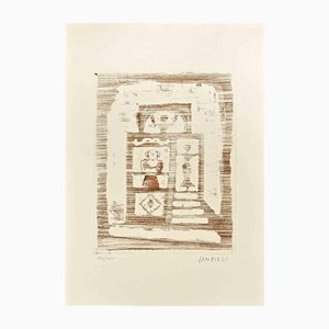 After Massimo Campigli, The House of Women, Etching, 1970s