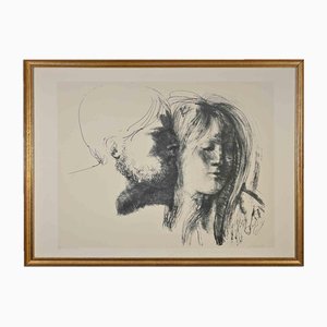 Emilio Greco, Lovers, Photolithograph, 1970s