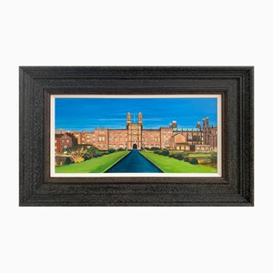 Angela Wakefield, Stonyhurst College 16th Century Grade 1 Listed Building in English Countryside, 2020, Paint on Canvas, Framed