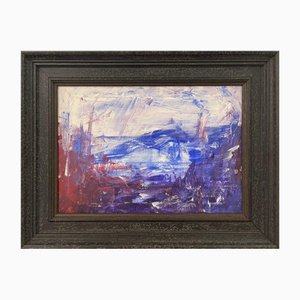 Angela Wakefield, Blue Mountain, 2001, acrílico y aceite, enmarcado