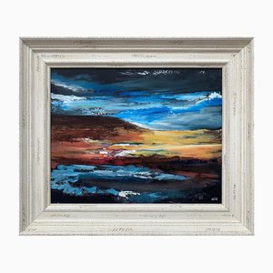 Angela Wakefield, Abstract English Hills, 2020, Acrylic on Canvas