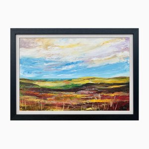 Angela Wakefield, Abstract English Countryside, 2020, Acrylic on Canvas