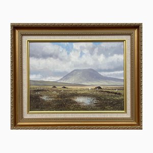 Manson Blair, Slemish Mountain, County Antrim, Ireland, 1990, Oil, Framed