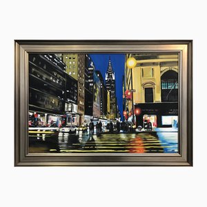 Angela Wakefield, Chrysler Building New York City, 2011, Paint on Canvas, Framed, Framed