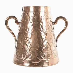 Vintage Copper Handles Vase