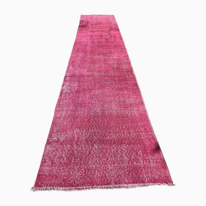 Tapis Vintage Over-Dyed Pink en Laine, Turquie, 1970s