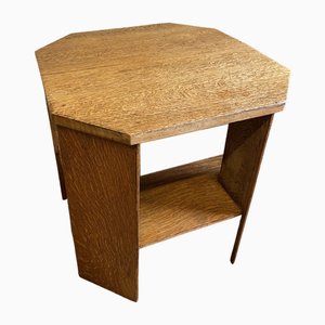 Oak Art Deco Side Table