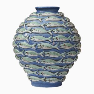 Vase with Horizontal Anchovies by Enio Ceccarelli