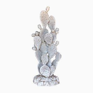 Fico D'India Sculpture in White by Enio Ceccarelli