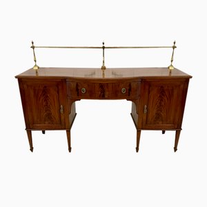 Credenza edoardiana in mogano intarsiato di Hamptons and Sons, Londra, inizio XX secolo