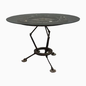 Brutalist Artist Iron Table, 1950s