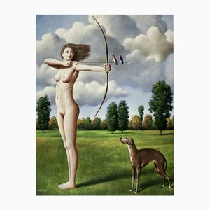 Rafal Olbinski, Diane, Giclée-Druck