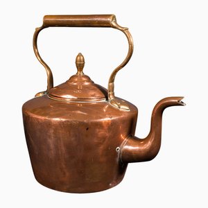 Antique English Fireside Kettle in Copper, 1880